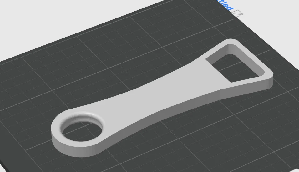 Dụng cụ mở nắp chai bỏ túi tự in 3D tiện dụng - Image 1