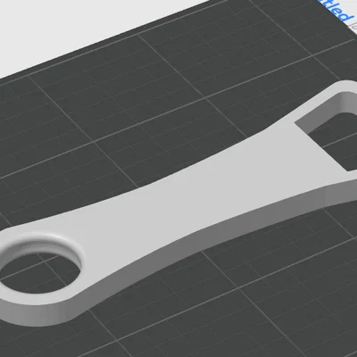 Dụng cụ mở nắp chai bỏ túi tự in 3D tiện dụng