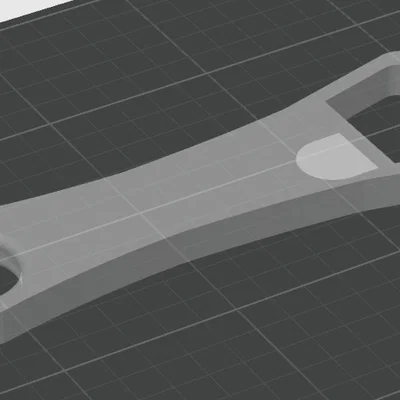 Dụng cụ mở nắp chai bỏ túi tự in 3D tiện dụng