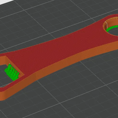 Dụng cụ mở nắp chai bỏ túi tự in 3D tiện dụng