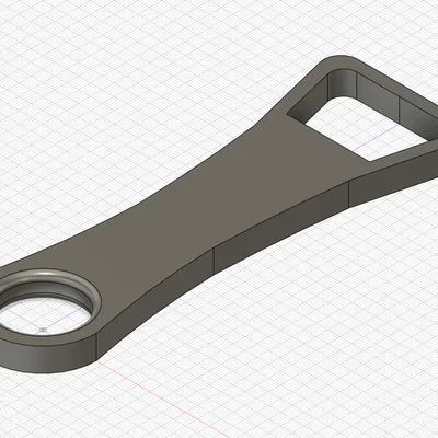 Dụng cụ mở nắp chai bỏ túi tự in 3D tiện dụng