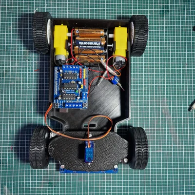 Xe Arduino (Arduino car) có cơ cấu lái bằng servo