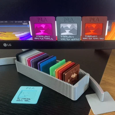 Mẫu Filament dạng Slide 35mm – 63 vật liệu + hộp đựng