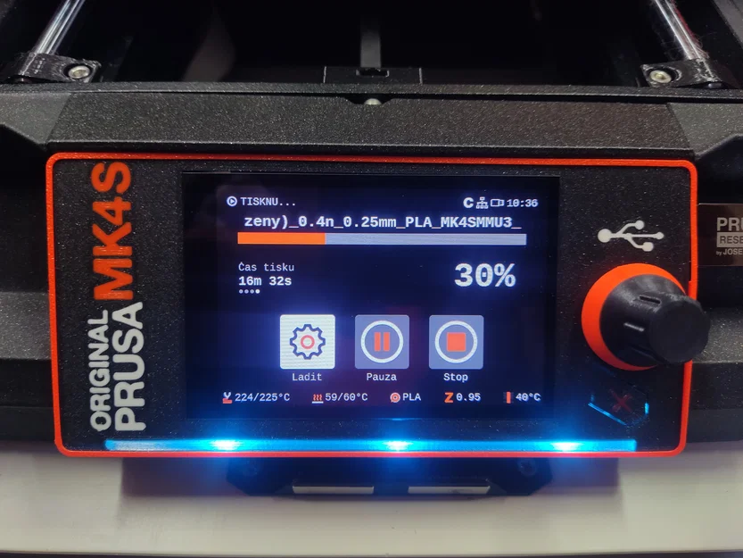 Nắp bảo vệ và núm xoay cho màn hình Prusa MK4S - Tự làm đẹp máy in 3D - Image 1