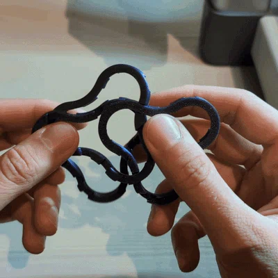 Đồ chơi trí tuệ kết hợp đế lót ly Coaster Interlocking Puzzle