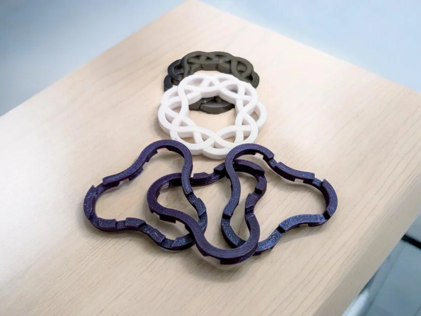 Đồ chơi trí tuệ kết hợp đế lót ly Coaster Interlocking Puzzle - Image 3