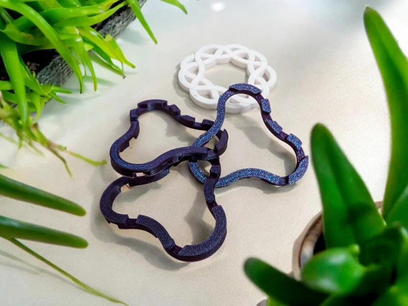 Đồ chơi trí tuệ kết hợp đế lót ly Coaster Interlocking Puzzle - Image 4