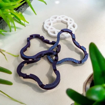 Đồ chơi trí tuệ kết hợp đế lót ly Coaster Interlocking Puzzle