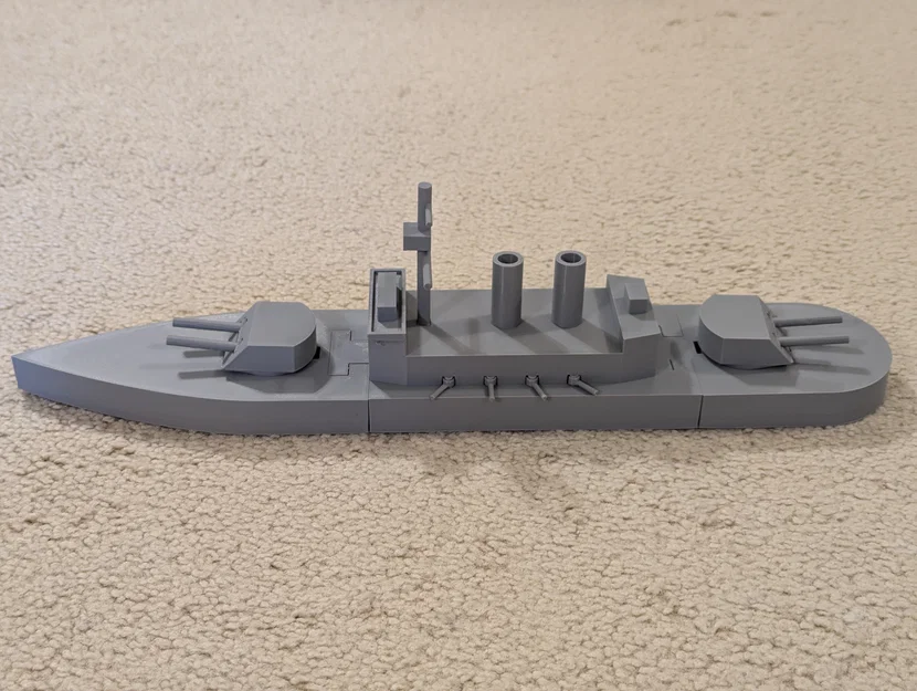 Thiết giáp hạm cỡ lớn đơn giản (Snap-fit tháp pháo & thân tàu) - Image 1