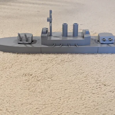 Thiết giáp hạm cỡ lớn đơn giản (Snap-fit tháp pháo & thân tàu)