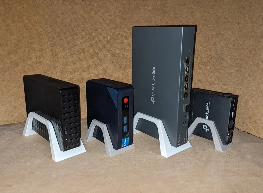 Giá đỡ đứng tham số cho Router/Switch/MiniPC... (Fusion 360) - Image 1