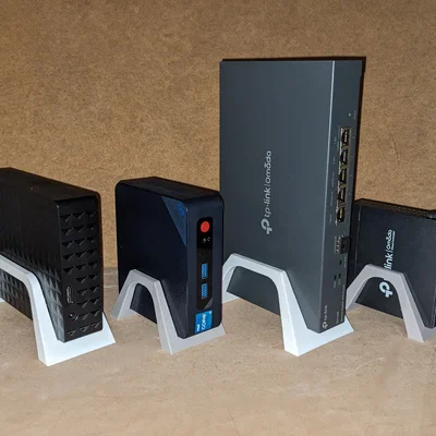 Giá đỡ đứng tham số cho Router/Switch/MiniPC... (Fusion 360)