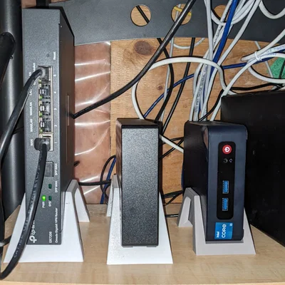 Giá đỡ đứng tham số cho Router/Switch/MiniPC... (Fusion 360)
