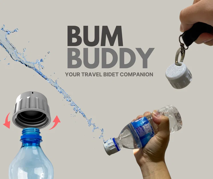 Bum Buddy: Đầu xịt bidet du lịch cho chai PET - Image 1