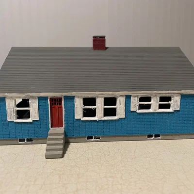 Nhà kiểu Cape tỉ lệ HO (HO Scale Cape Style House)