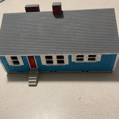 Nhà kiểu Cape tỉ lệ HO (HO Scale Cape Style House)