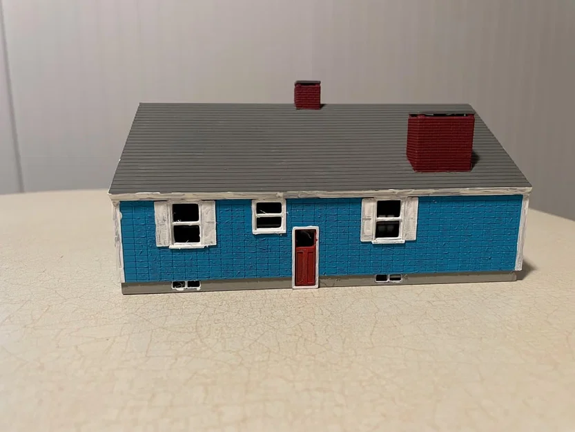 Nhà kiểu Cape tỉ lệ HO (HO Scale Cape Style House) - Image 6