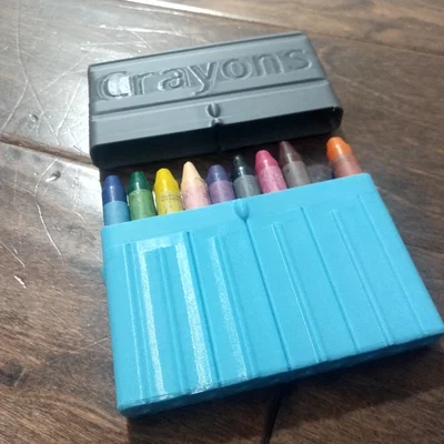 Hộp Bút Sáp Có Khe (Slotted Crayon Box)