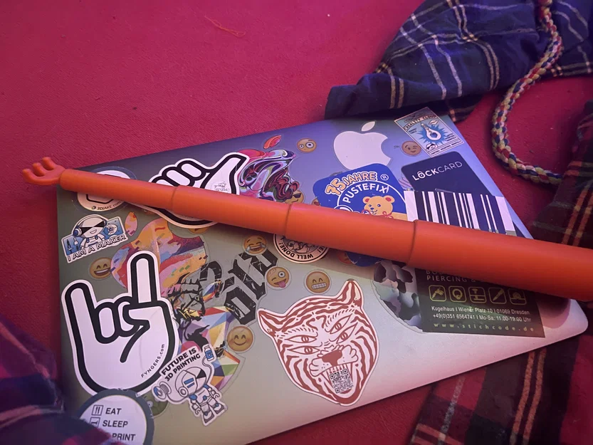 Gậy gãi lưng telescopic Print & Place dạng modular – Modular Print and Place Telescopic Back Scratche - Image 2