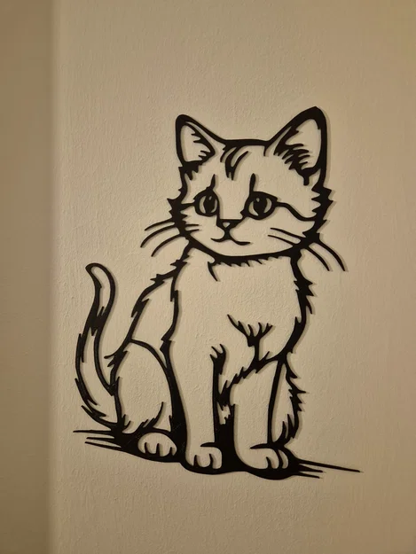 Mèo Cute – Thiết Kế Line Art Dễ Thương - Image 2