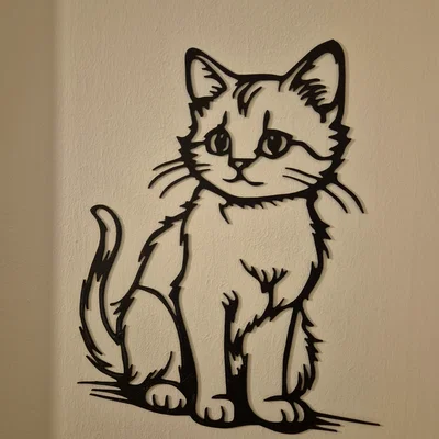 Mèo Cute – Thiết Kế Line Art Dễ Thương