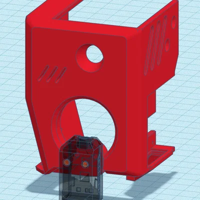 Nắp che Hotend Ender 3 V3 KE hỗ trợ BTT EDDY