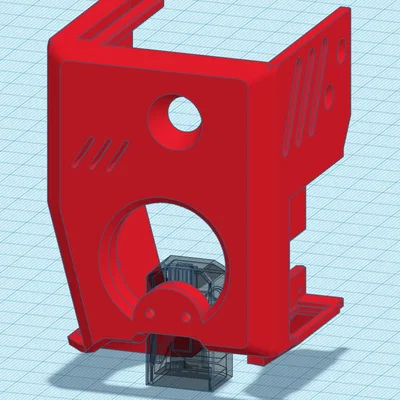 Nắp che Hotend Ender 3 V3 KE hỗ trợ BTT EDDY