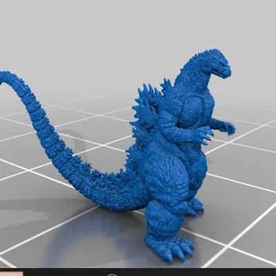 Mô hình 3D Godzilla 2000 chi tiết cao dùng để trang trí