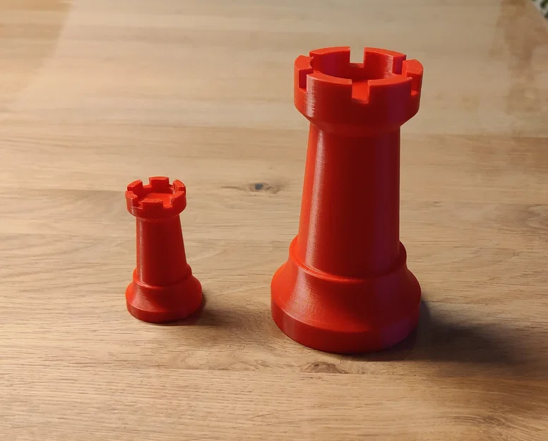 Xe cờ vua (rook) gắn nam châm hoặc tháp đơn giản – quân cờ - Image 2