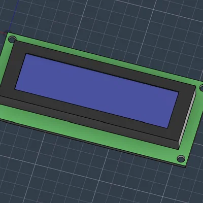 Mô hình 3D màn hình LCD 16x2 cho dự án Arduino