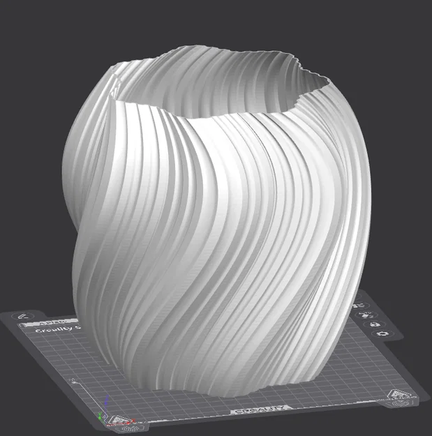 Mẫu chụp đèn trang trí 3D (Lampshade) với đường vân uốn lượn nghệ thuật - Image 1