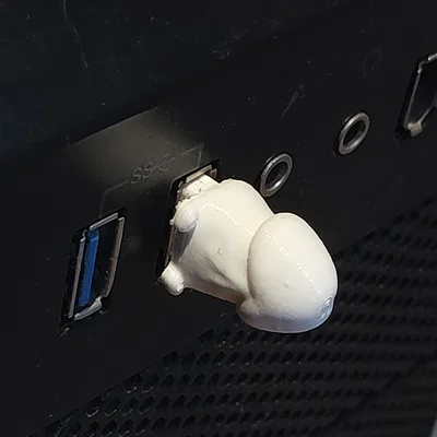 Nắp đậy bảo vệ cổng USB hình nhân vật hoạt hình vui nhộn (3D model)