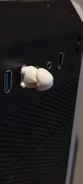 Nắp đậy bảo vệ cổng USB hình nhân vật hoạt hình vui nhộn (3D model) - Image 2
