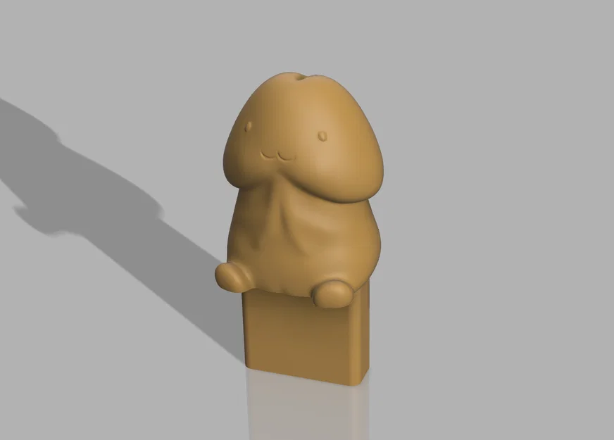 Nắp đậy bảo vệ cổng USB hình nhân vật hoạt hình vui nhộn (3D model) - Image 3