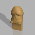 Nắp đậy bảo vệ cổng USB hình nhân vật hoạt hình vui nhộn (3D model) - Thumbnail 3