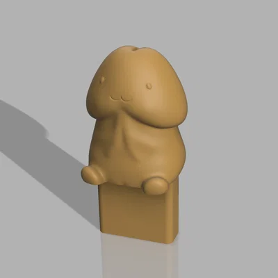 Nắp đậy bảo vệ cổng USB hình nhân vật hoạt hình vui nhộn (3D model)