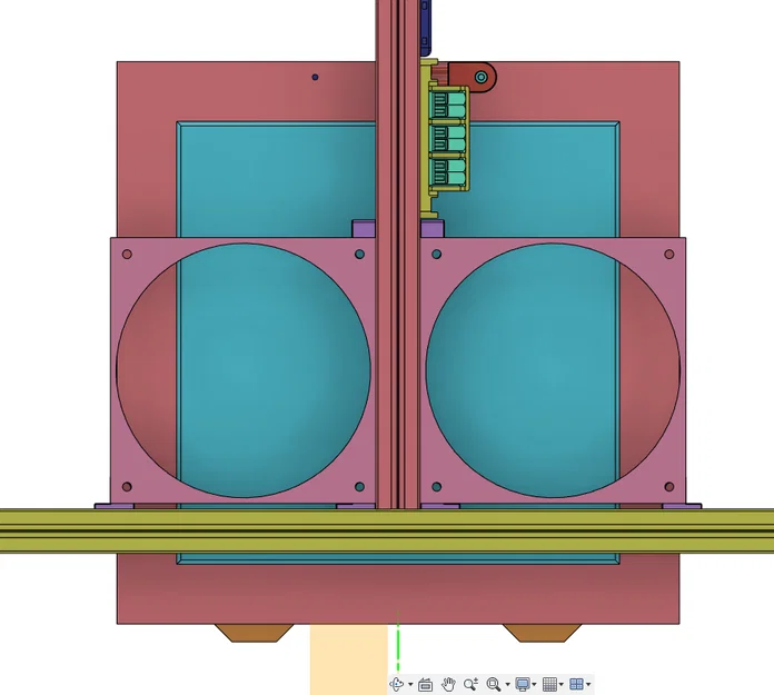 Voron Trident: Bracket gắn quạt bed 120mm (không mất hành trình) - Image 2