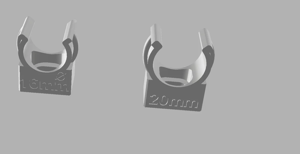 Kẹp Cố Định Ống Dây Điện 16mm và 20mm - Tự In 3D Đơn Giản - Image 1
