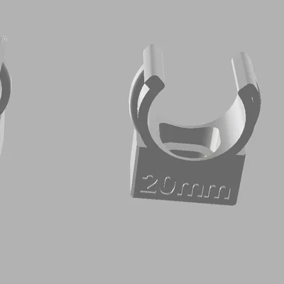 Kẹp Cố Định Ống Dây Điện 16mm và 20mm - Tự In 3D Đơn Giản