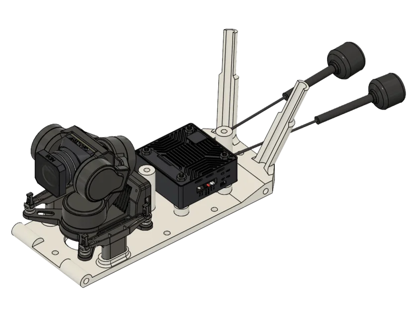 Giá đỡ gimbal Walksnail Moonlight & Caddx GM3 kèm quạt và cage - Image 1