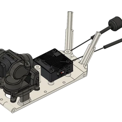 Giá đỡ gimbal Walksnail Moonlight & Caddx GM3 kèm quạt và cage
