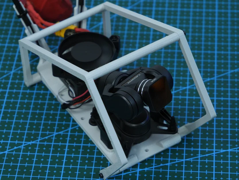 Giá đỡ gimbal Walksnail Moonlight & Caddx GM3 kèm quạt và cage - Image 2