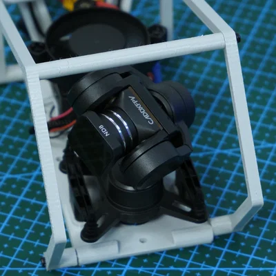 Giá đỡ gimbal Walksnail Moonlight & Caddx GM3 kèm quạt và cage