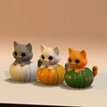 Mô hình mèo nhỏ ngồi trong bí ngô (Cat in pumpkin) trang trí 3D siêu yêu - Thumbnail 2