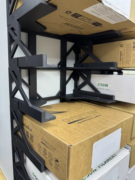 Hộp Filament làm giải pháp kệ lưu trữ gắn tường (mẫu tách cho bàn in nhỏ) - Image 1