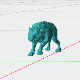 Mô hình 3D sói tuyết Winter Wolf chất lượng cho Dungeons and Dragons