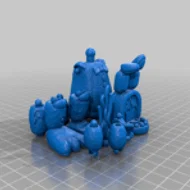 Mô hình 3D Withered Bonnie - Nhân vật Five Nights at Freddy's