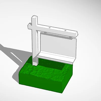 Kệ Danh Thiếp Realtor Business Card Holder In 3D