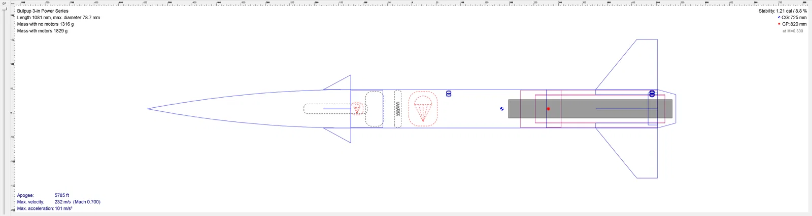 AGM-12B Bullpup - Tên lửa mô hình công suất cao 3 inch - Mk2V1 - Image 2