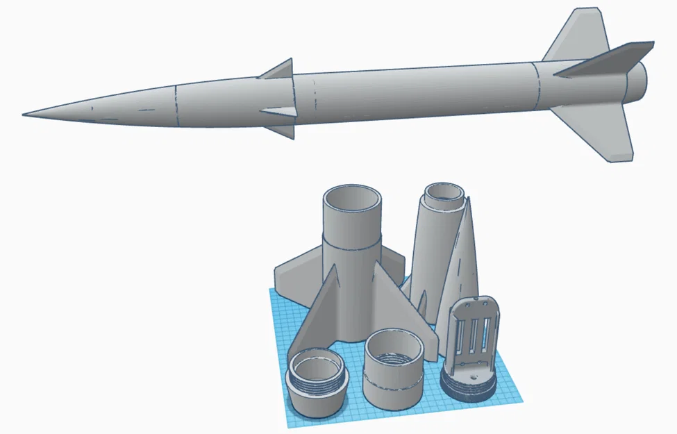 AGM-12B Bullpup - Tên lửa mô hình công suất cao 3 inch - Mk2V1 - Image 3